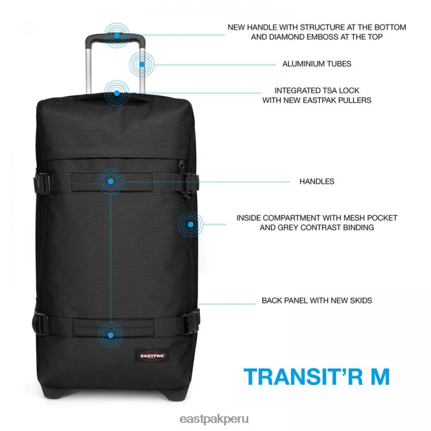 educación física Eastpak tránsito\'r m negro 62TTDP201 equipaje