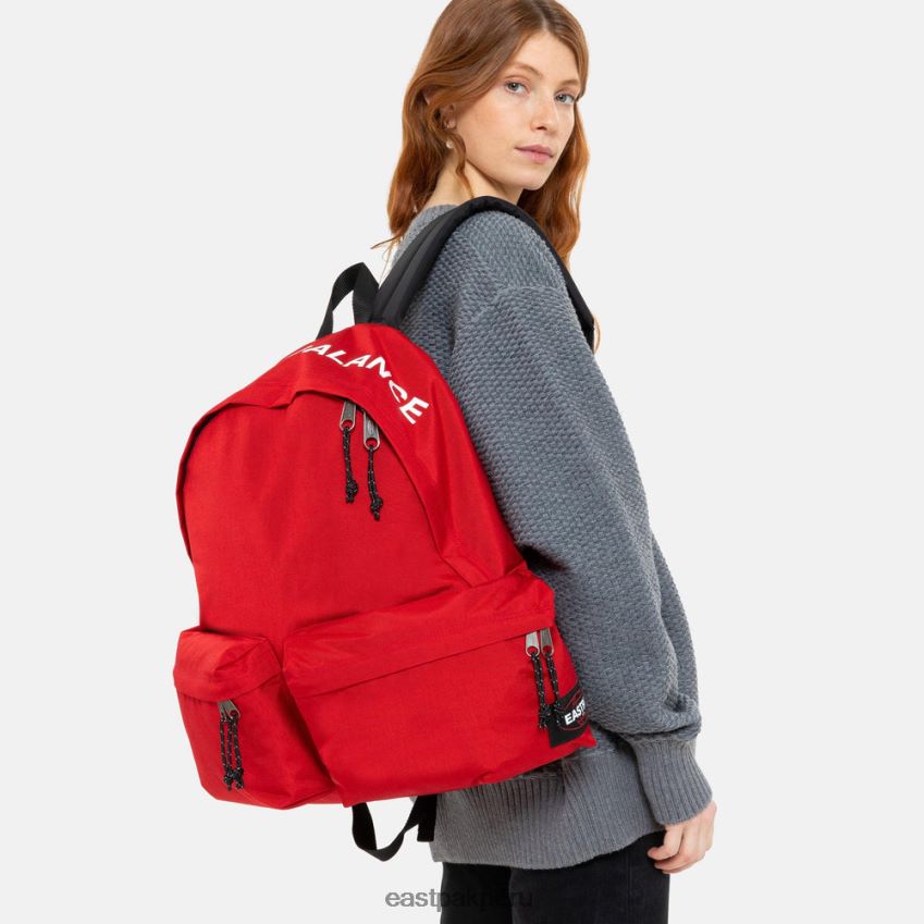 educación física Eastpak doble acolchado encubierto rojo 62TTDP21 mochilas