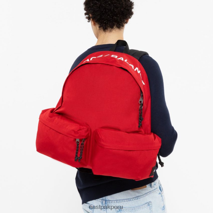educación física Eastpak doble acolchado encubierto rojo 62TTDP21 mochilas