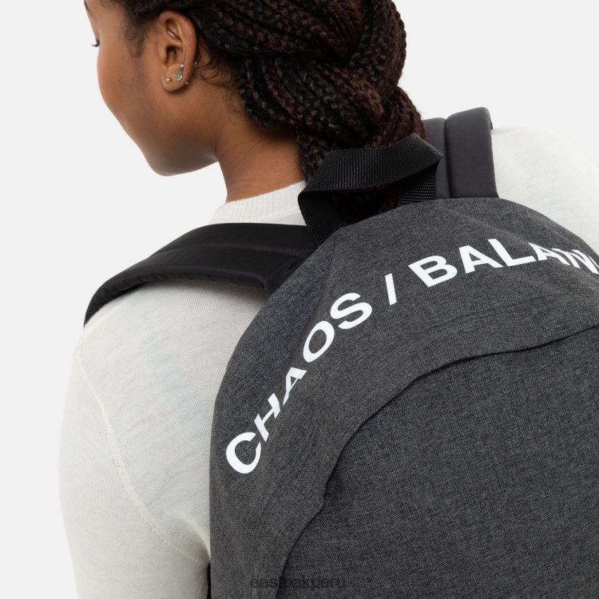 educación física Eastpak doble acolchado mezclilla negra encubierta 62TTDP30 mochilas