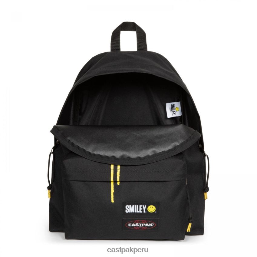 educación física Eastpak pak\'r acolchado smiley grafiti negro 62TTDP3 mochilas