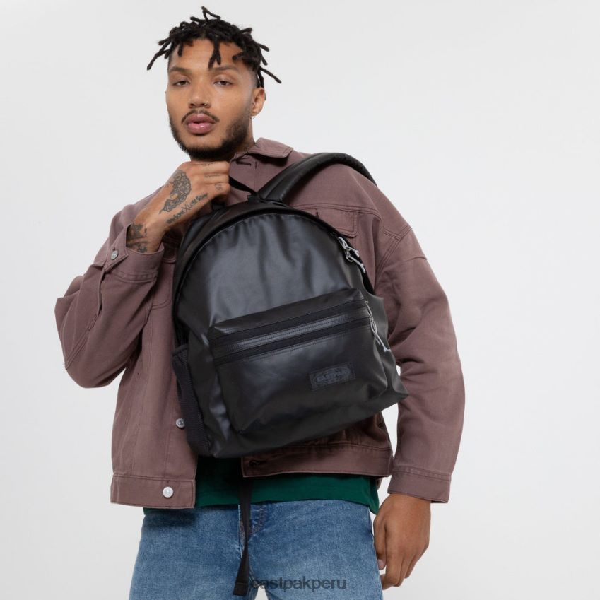 educación física Eastpak cremallera acolchada lona negra 62TTDP90 mochilas