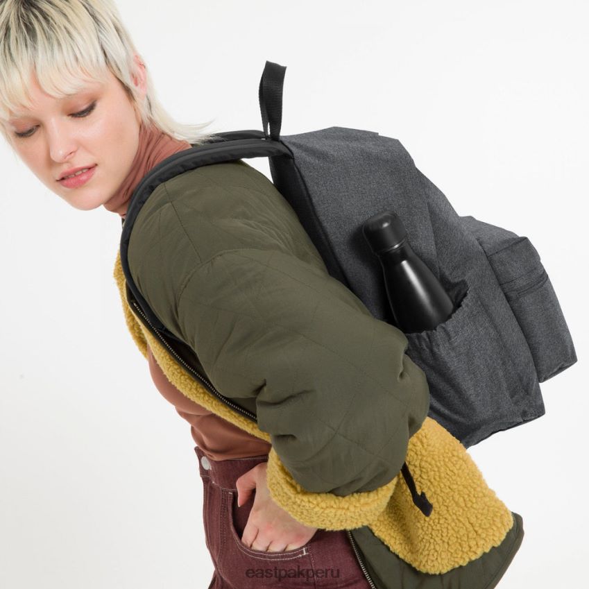 educación física Eastpak cremallera acolchada + mezclilla negra 62TTDP85 mochilas