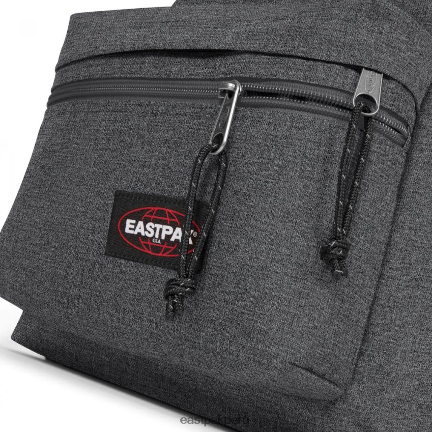 educación física Eastpak cremallera acolchada + mezclilla negra 62TTDP85 mochilas