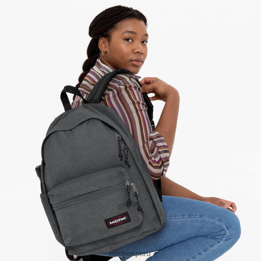 educación física Eastpak cremallera de la oficina mezclilla negra 62TTDP73 mochilas