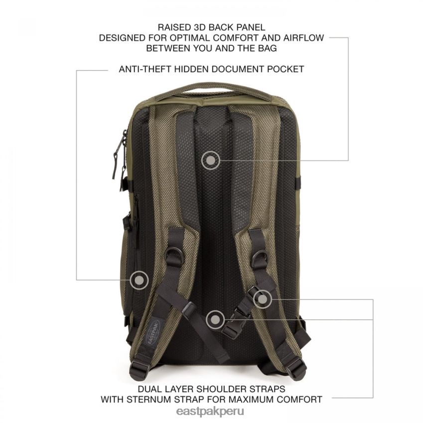 educación física Eastpak técum l cnnct caqui 62TTDP151 mochilas